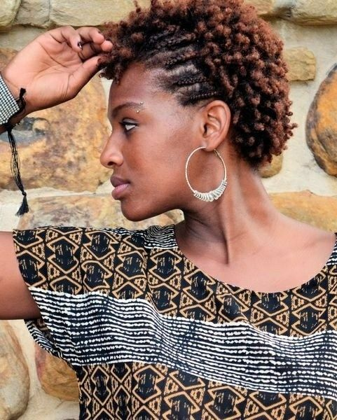 lady rocking an afro short hairstyles for women