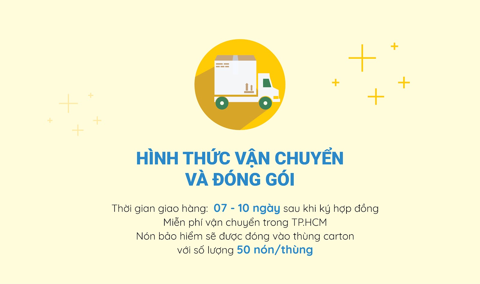 hình thức vận chuyển và đóng gói