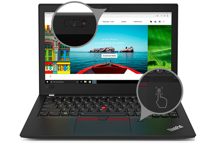 Laptop Lenovo ThinkPad X280 20KFS01B00 Core i7-8550U/Free Dos (12.5 inch) - Black - Hàng Chính Hãng