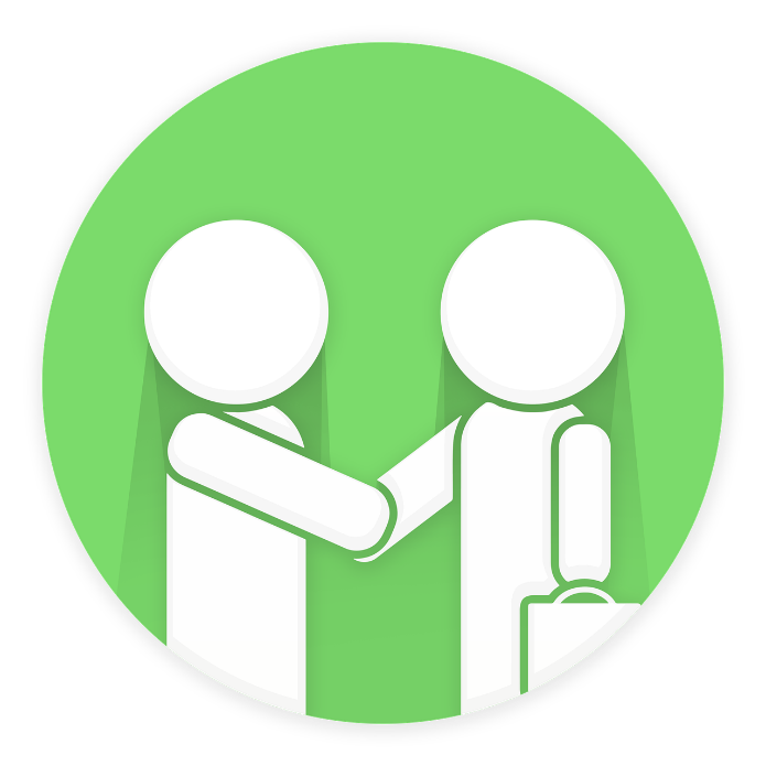 Free customer service customer satisfaction shaking hands illustration