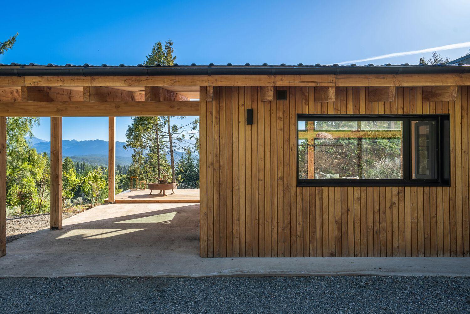 Modern Wood & Stone House Exterior