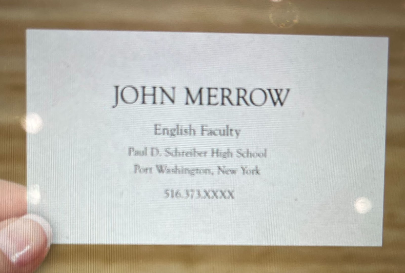 Improving Public Schools (#4): Business Cards for Teachers | The Merrow  Report