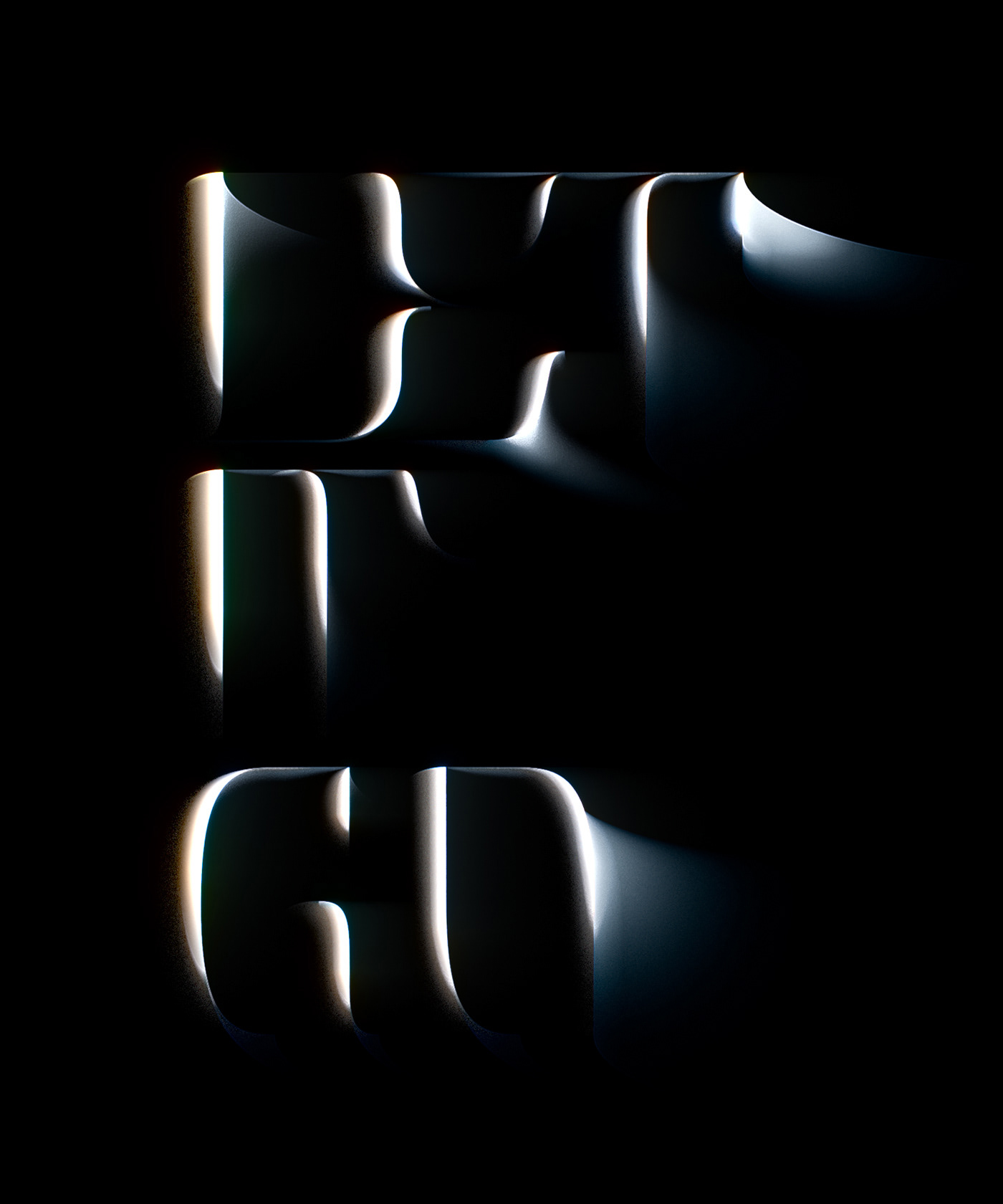 abstract black dark font light night Shades shadow Sharp typography  