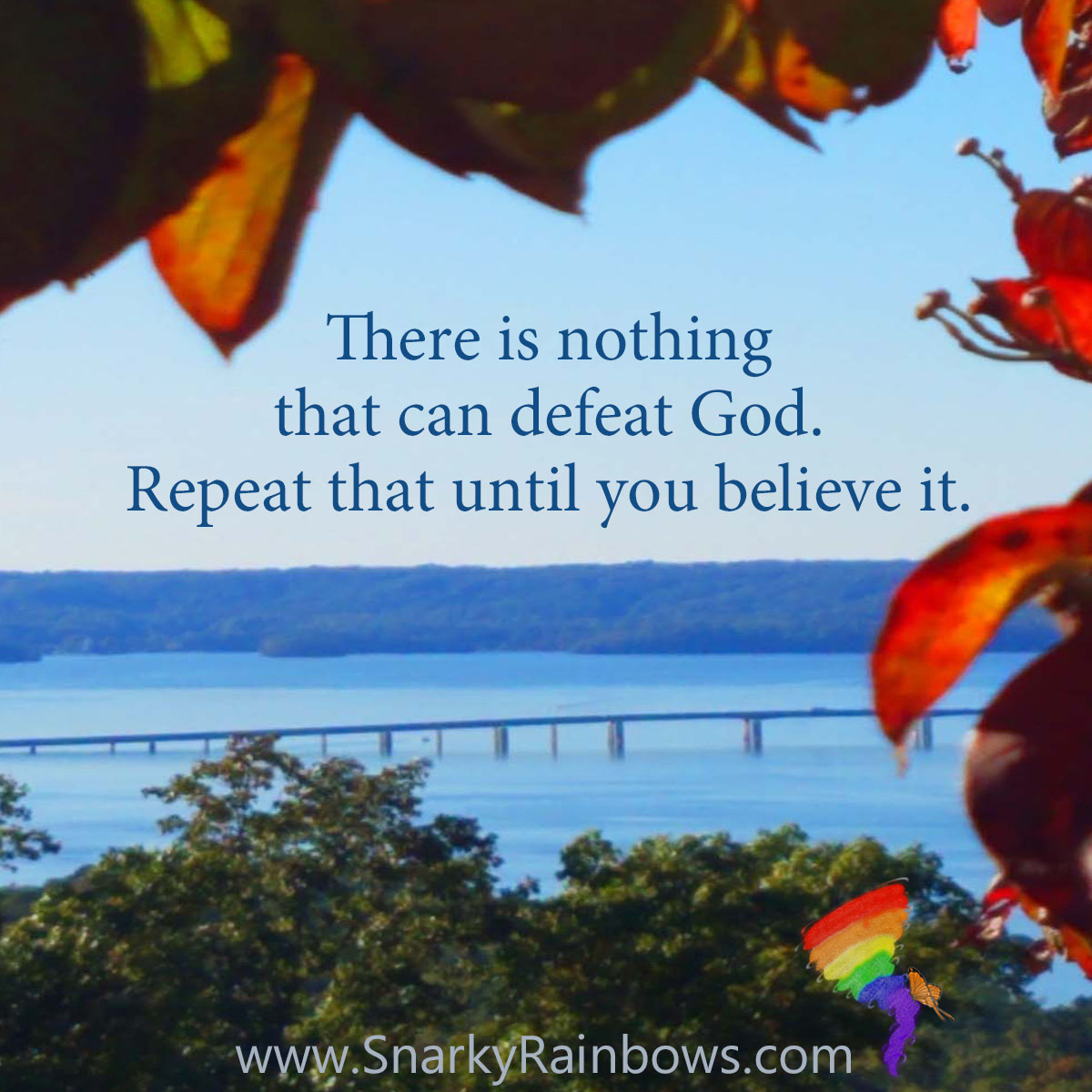 #QuoteoftheDay

There is nothing that can defeat God. 
Repeat that until you believe it.