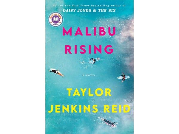 The cover of Malibu Rising by Taylor Jenkins Reid