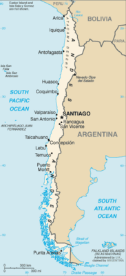Cile - Mappa