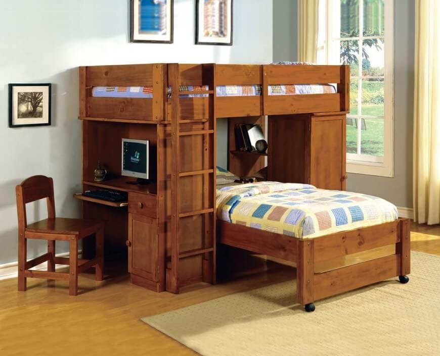 Giường gỗ thích hợp với mọi không gian