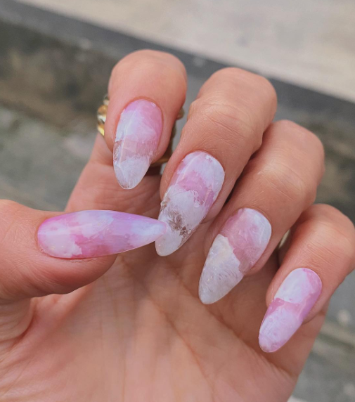 Pink Clouds nails