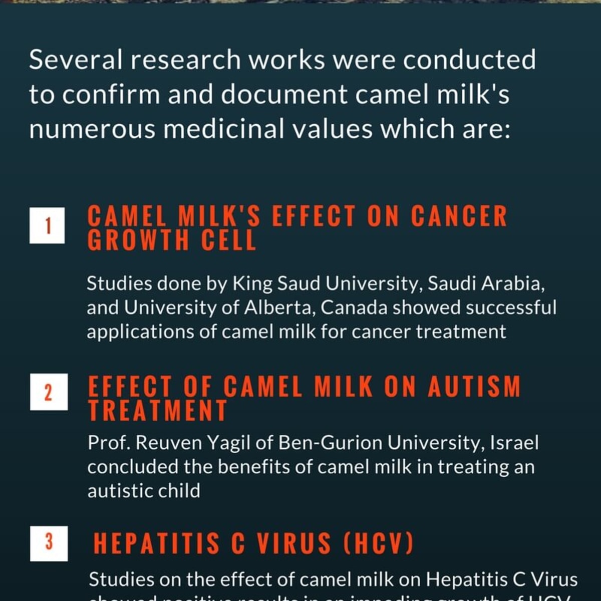 Numerous Health Benefits of camel milk