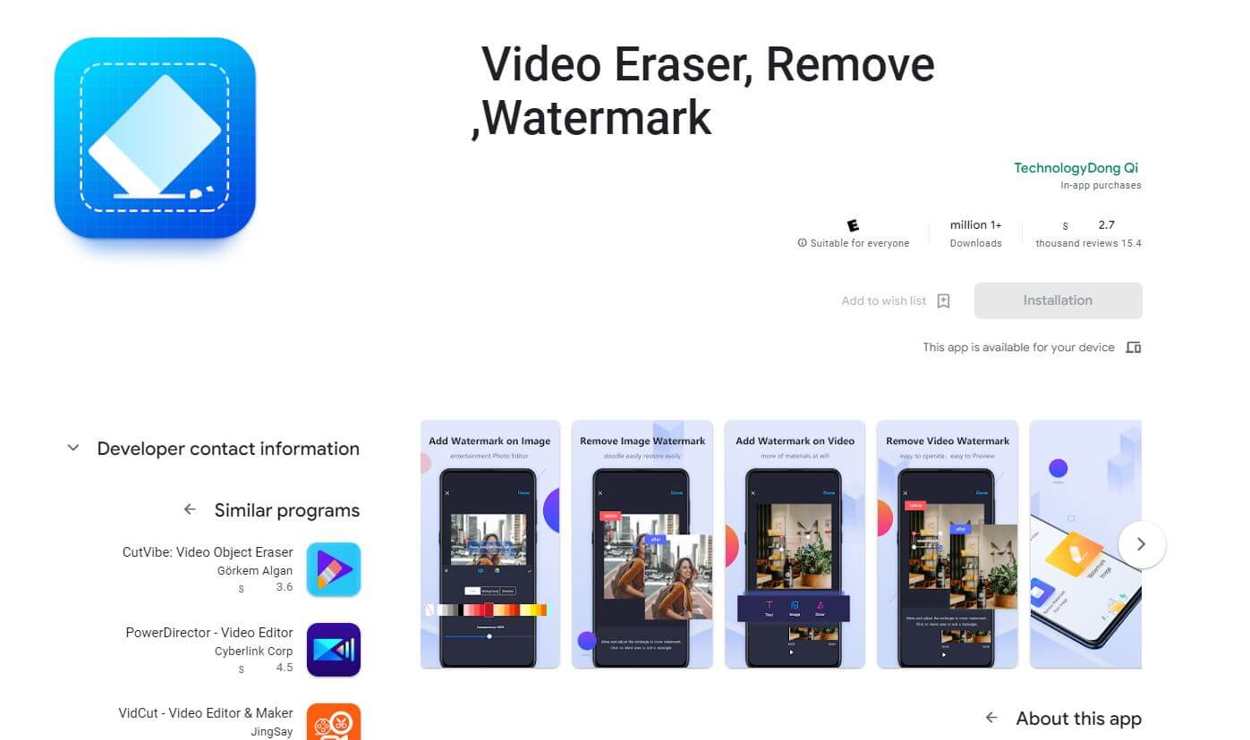 Video Eraser: Free TikTok Watermark Remover App