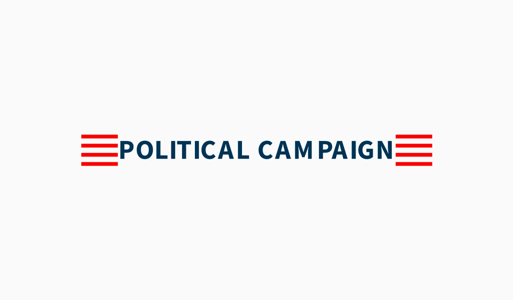 Logo de lignes horizontales politiques