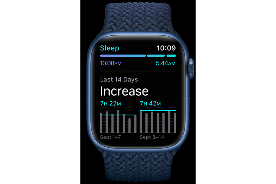 giấc ngủ Apple Watch Series 7 GPS + Cellular 41mm viền thép dây thép