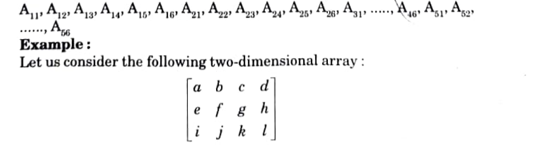three dimension array in data structures