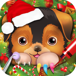 Free Download Christmas Pets Nail Salon apk
