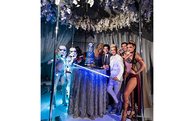 Frankie Grande's wedding is themed on star wars