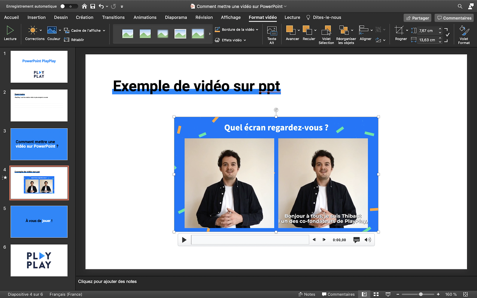 Comment mettre une vidéo sur PowerPoint ?