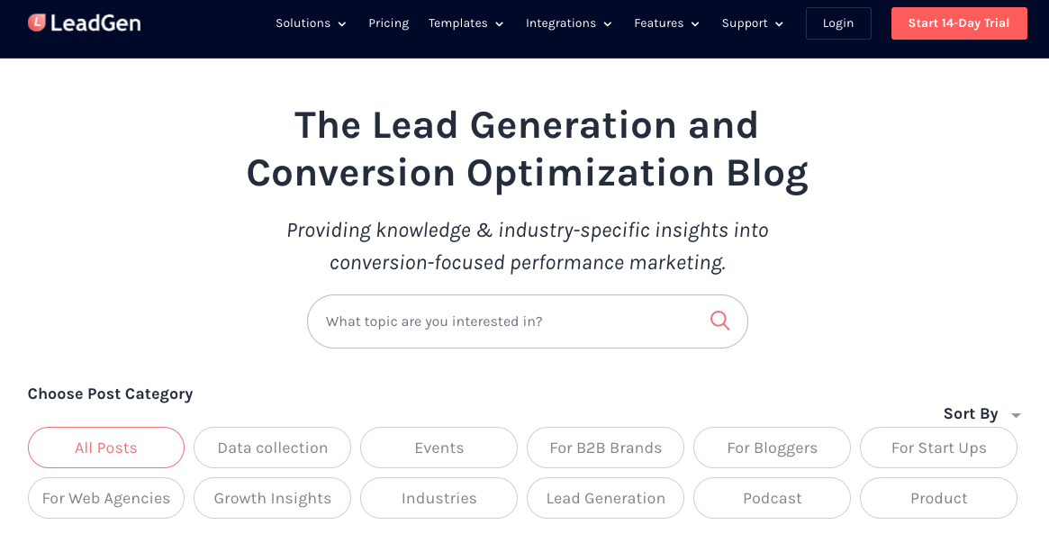 leadgen website for lead generation