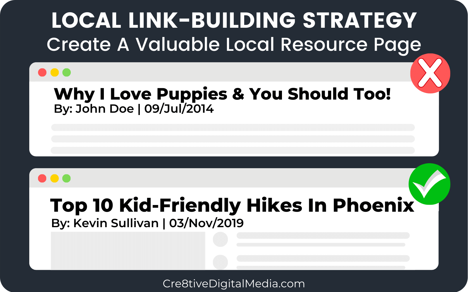 Create a Local Resource Page to attract local backlinks