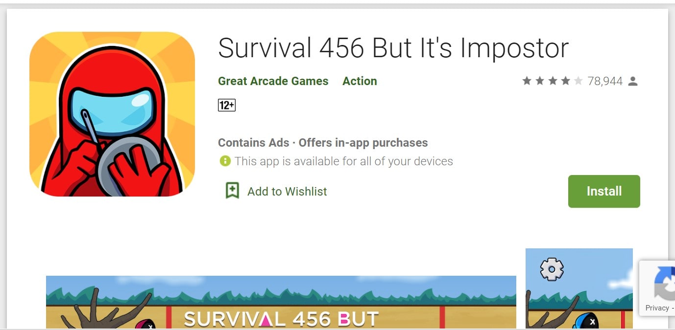 Survival 456 installer view