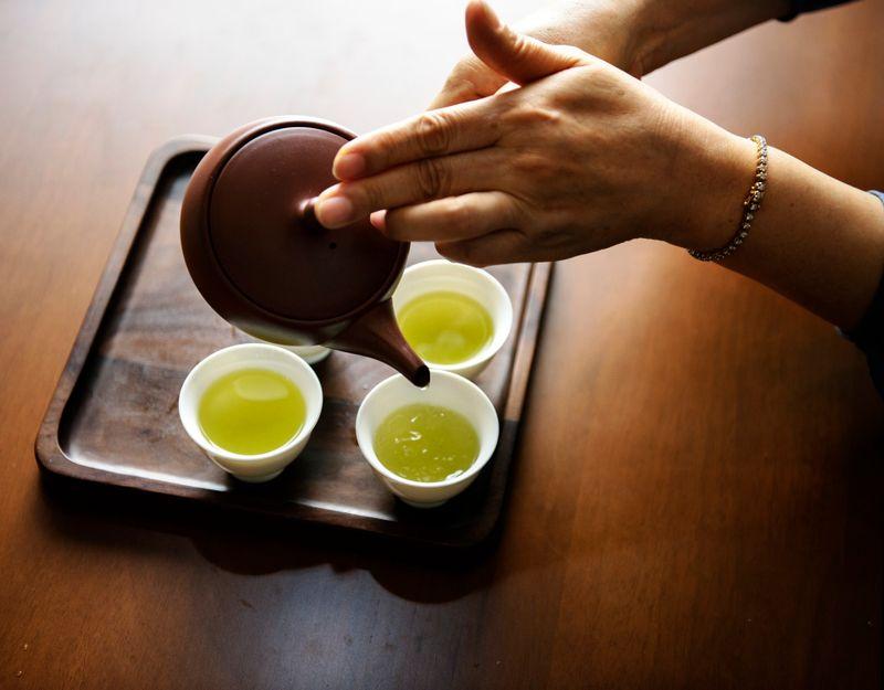 Green tea is full of anti-oxidants