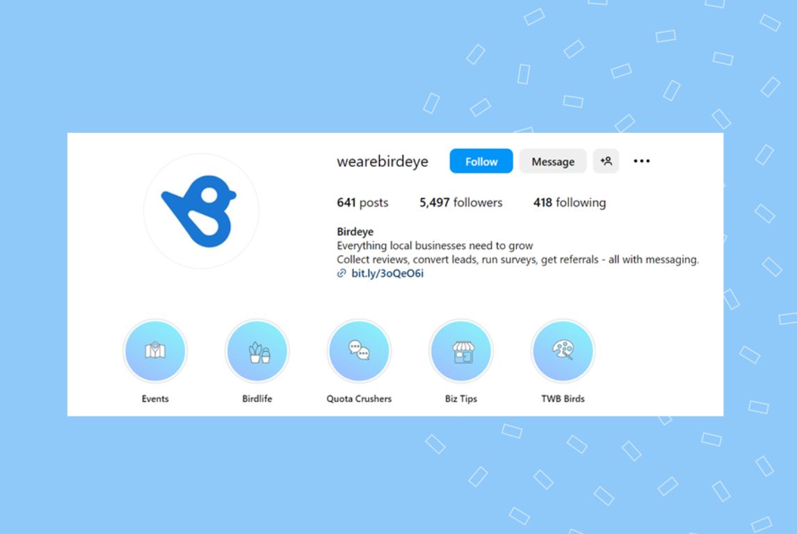 Image showing how to showcase educational content using an Instagram highlight 