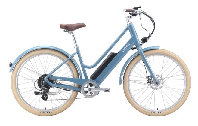 A blue and white bicycle

Description automatically generated with low confidence