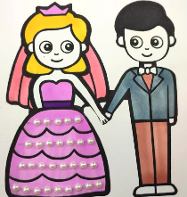 Let’s Color a Wedding Couple