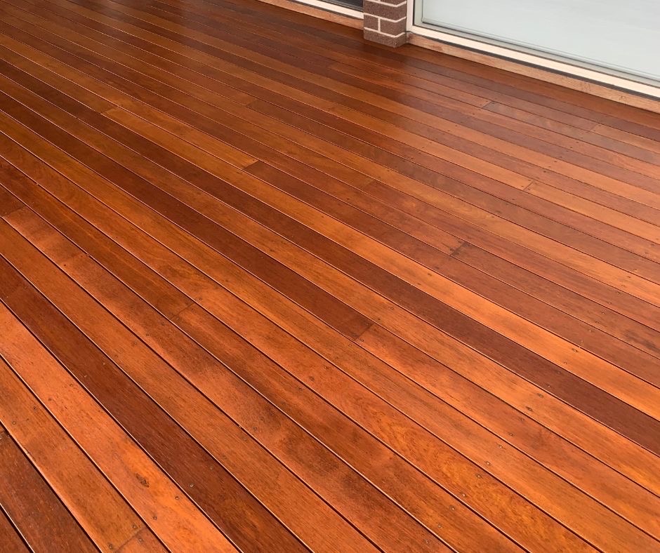 3 coats of a natural deck stain color