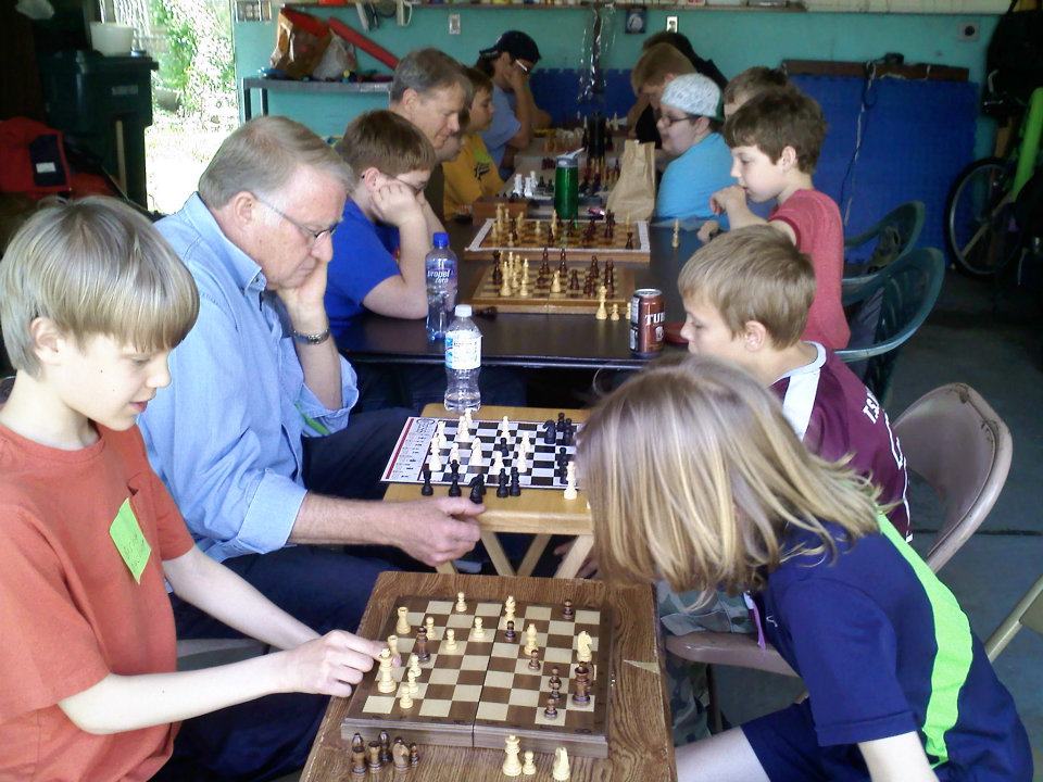 A Fun Team Tournament from a past Full Force Ministries ~ Kings & Queens Chess Camp!  Knights vs. Bishops