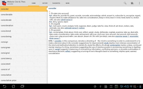 Download Webster's Dictionary+Thesaurus apk