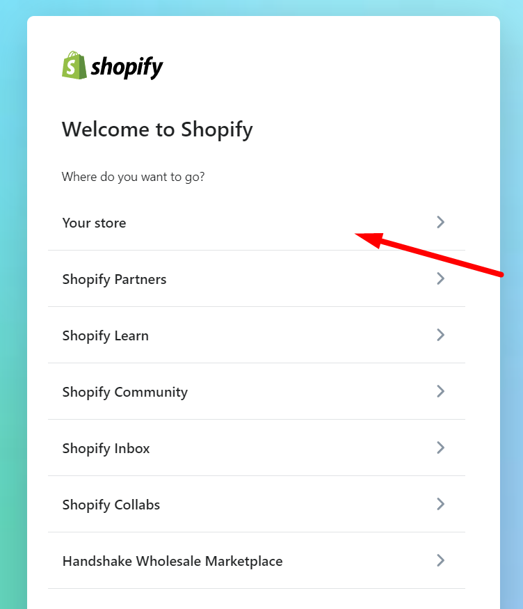 welcome-to-shopify
