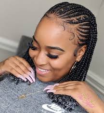 Cornrow with Beads on Each End 