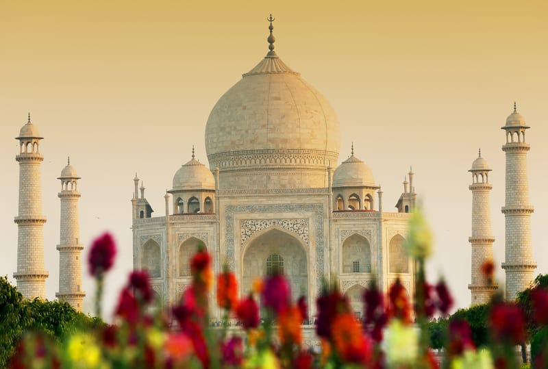 The unsurpassed architecture of Taj Mahal created by various artists
