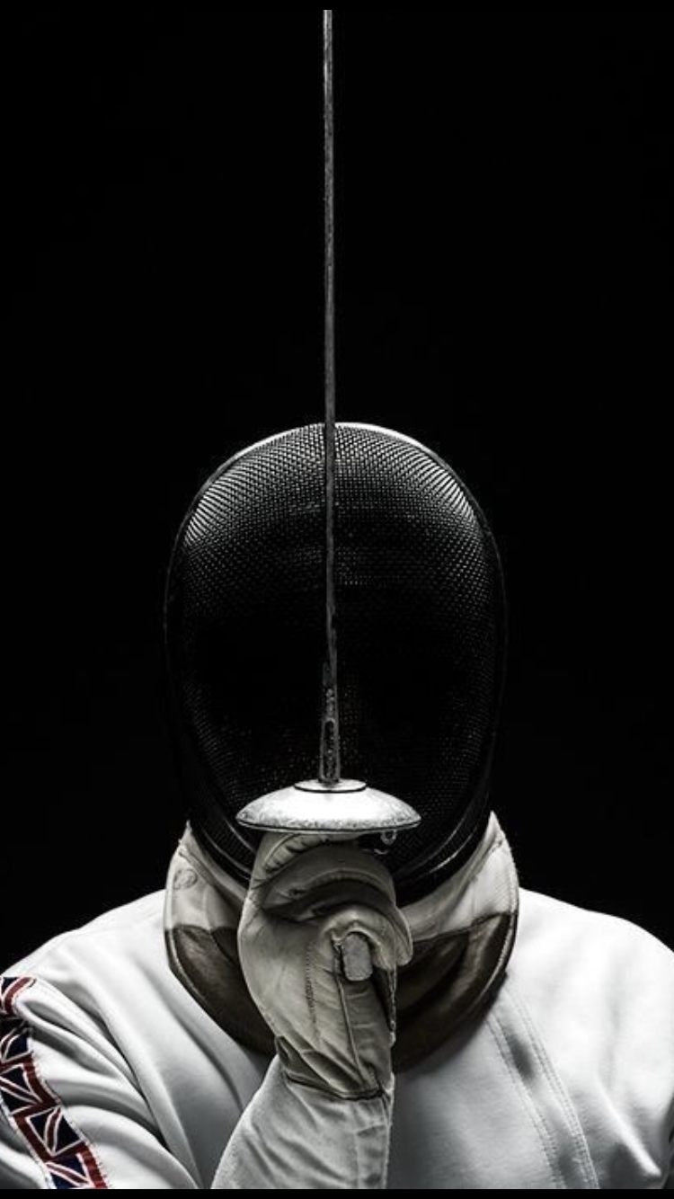 Smartphone fencing background - classic single fencer (post - 50+ Amazing Smartphone Fencing  Backgrounds)