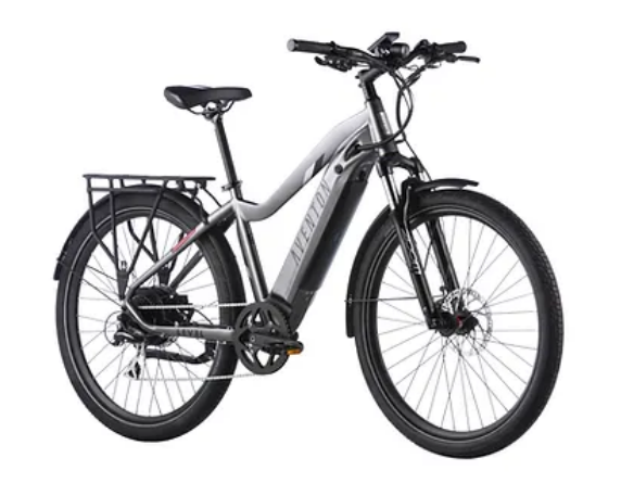 A black and white bike

Description automatically generated