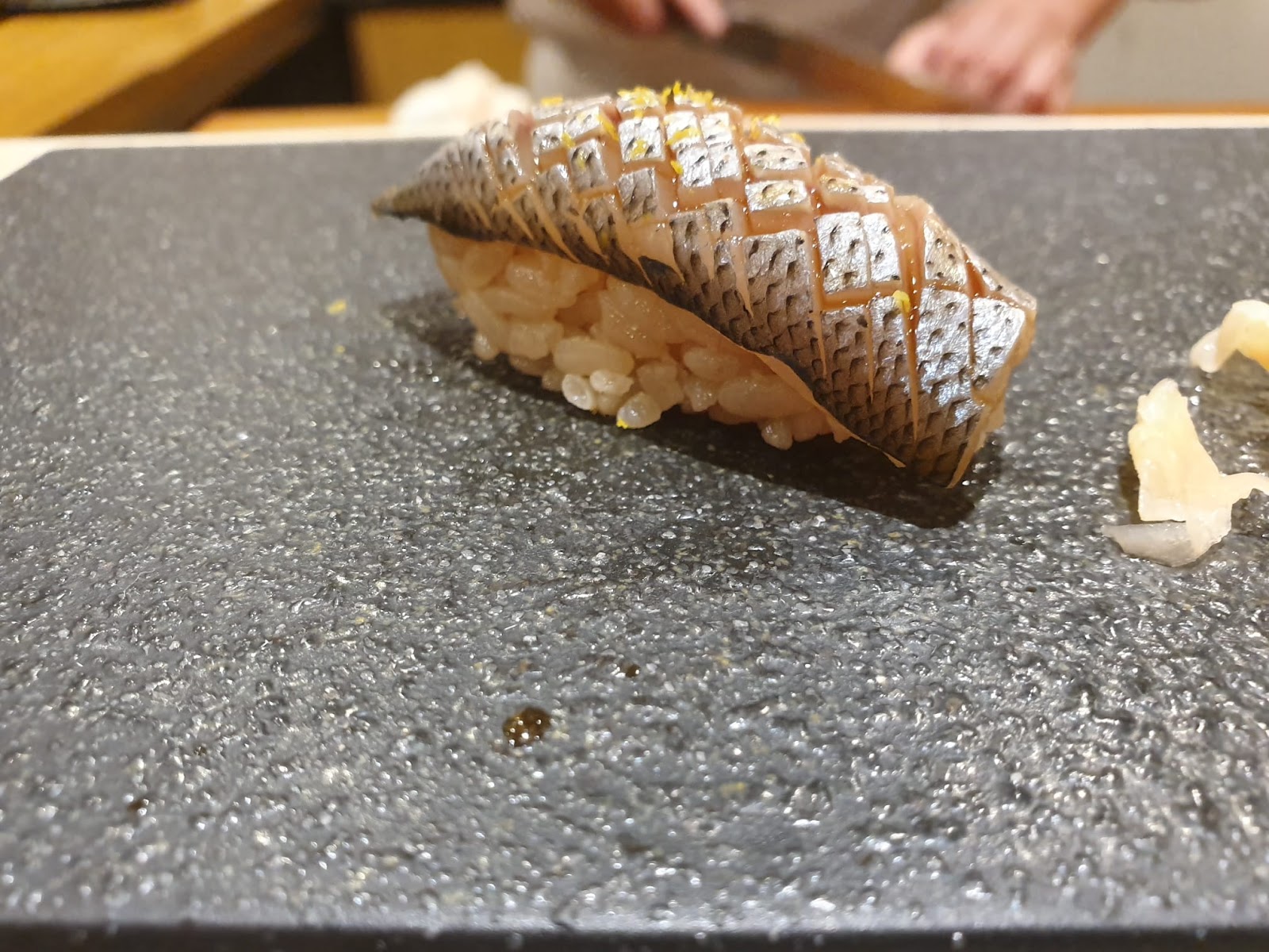 kohada sushi at Misaki Nobu 