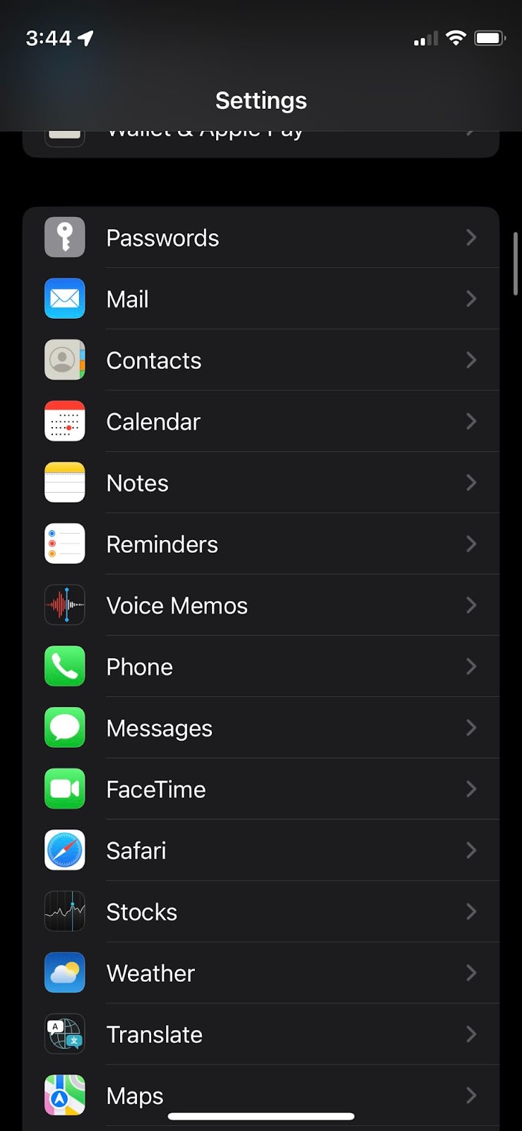 find messages in settings - solving tap download not working iPhone issue