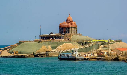 Vivekanandhar rock memorial, popular tourist destination in Kanyakumari