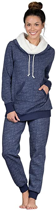 Womans pajamas that look like loungewear and can be worn out of the house.