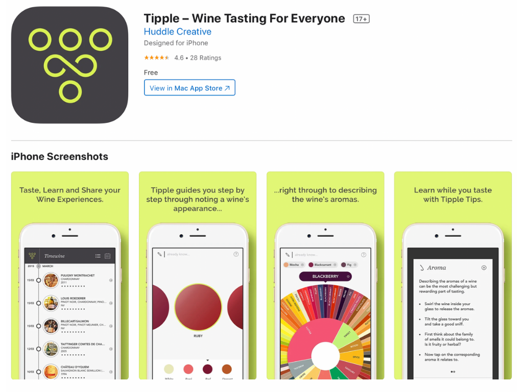 Tipple wine app