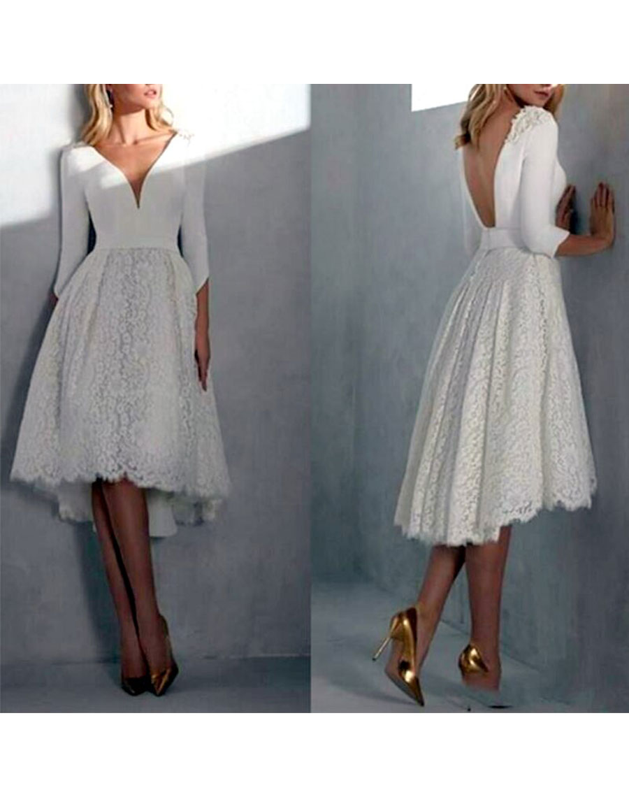 short wedding dress