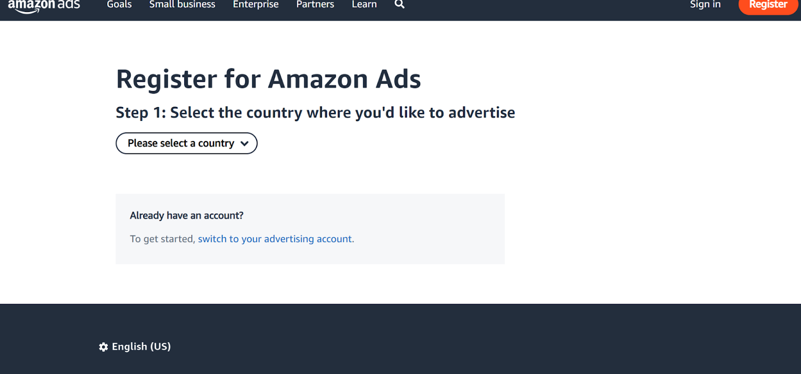 Amazon Ad account