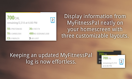 Download MyFitnessPal Widget apk