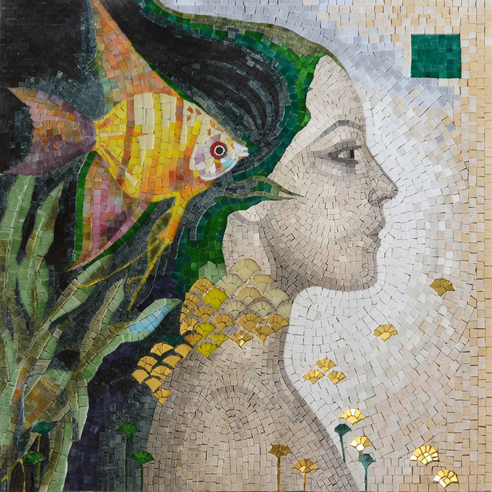 “Realms of Beauty” by Felix Mas Mosaic Art Reproduction