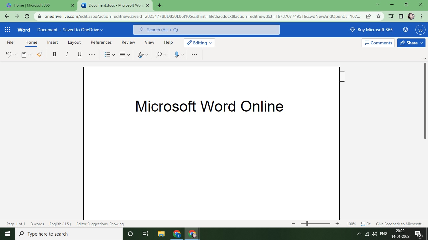blank Microsoft word document 
