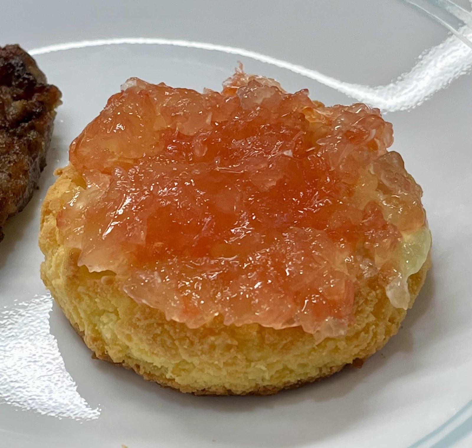 Grapefruit Marmalade on a keto biscuit