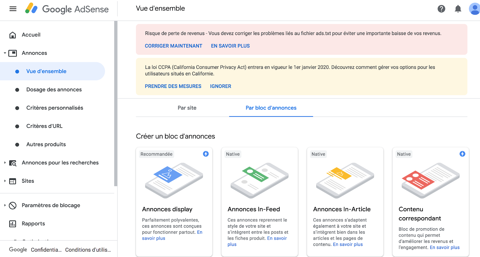 Gagner de l'argent avec Google Adsense