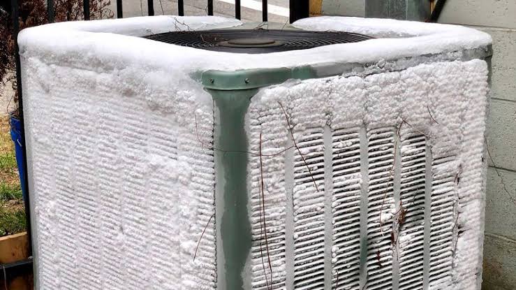Heat Pump Frozen in Winter