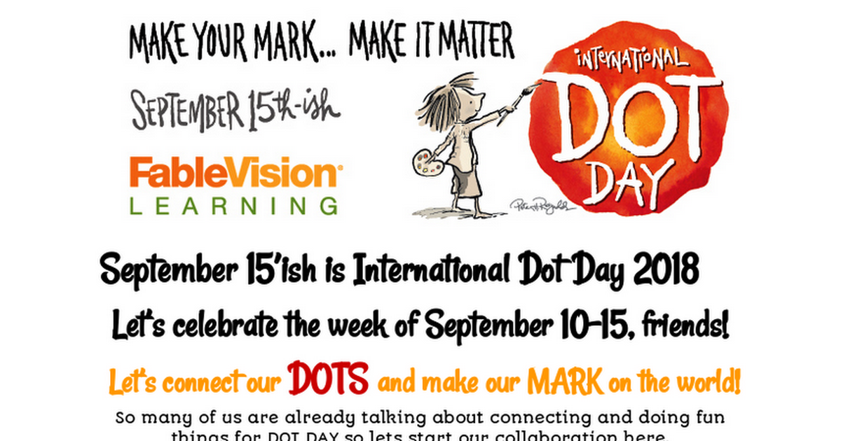 International Dot Day Connections 2017