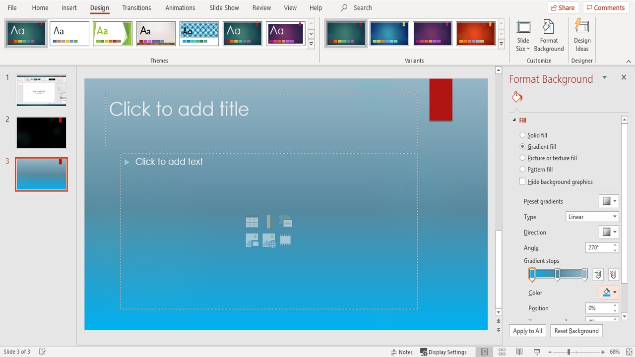 Customize PowerPoint Background
